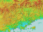 地理院地図(色別標高図)