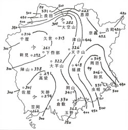 総雨量図（9月12日〜20日）